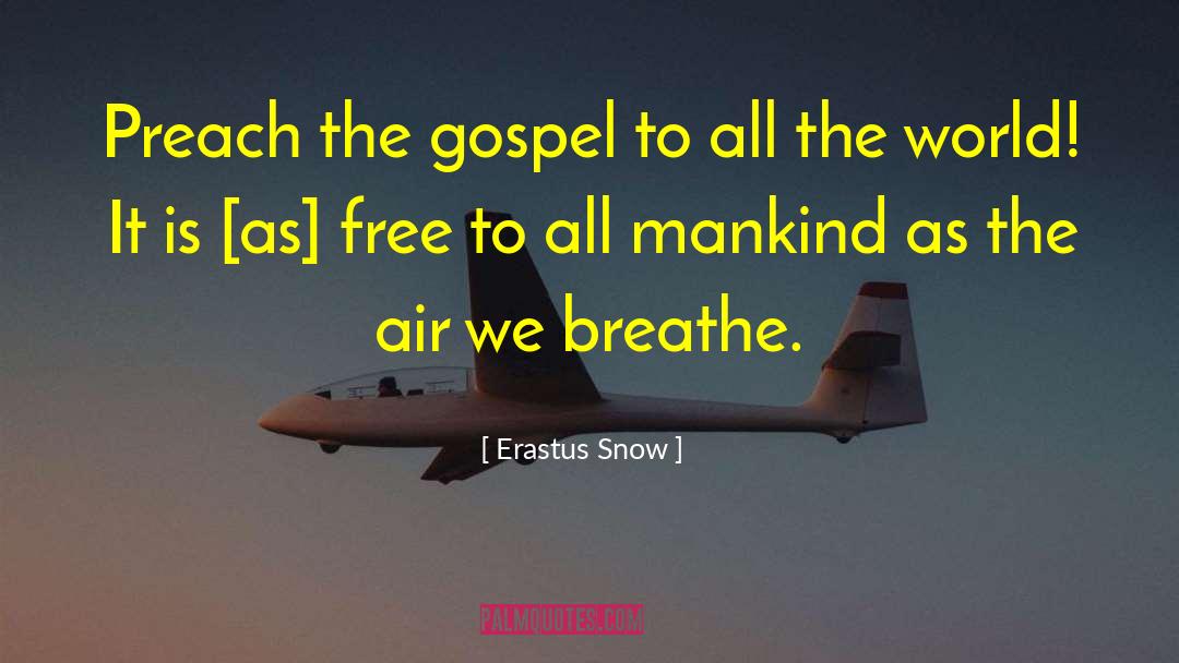 Preach The Gospel quotes by Erastus Snow