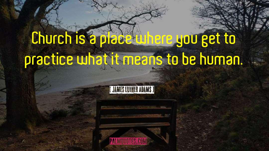 Preach What You Practice quotes by James Luther Adams