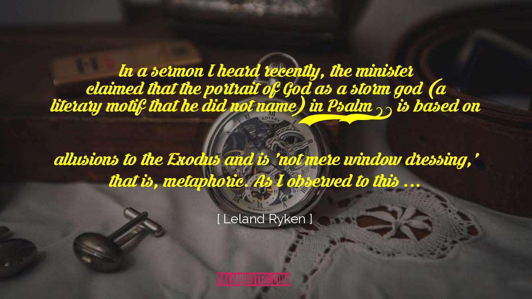 Preacher quotes by Leland Ryken