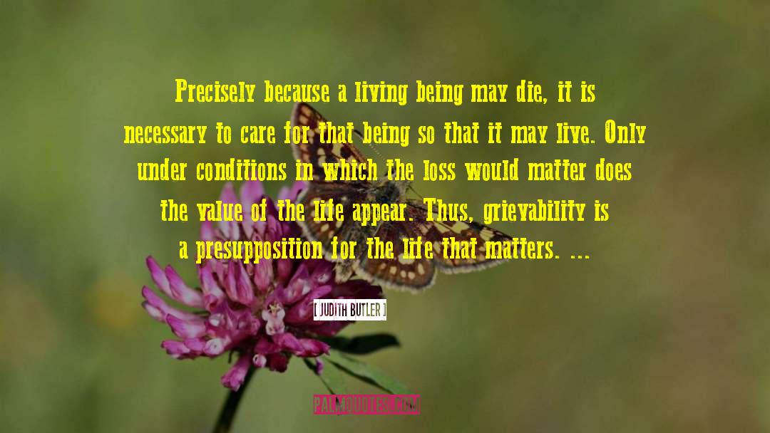 Precarious Life quotes by Judith Butler