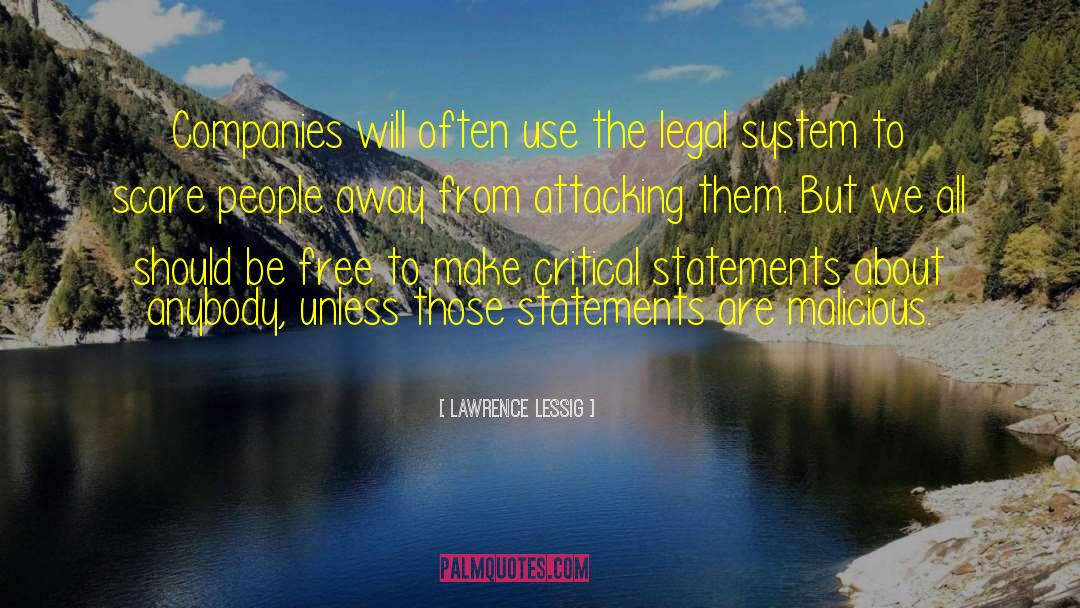 Precautionary Statements quotes by Lawrence Lessig