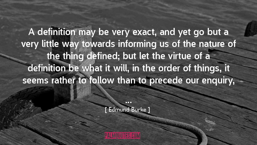 Precede quotes by Edmund Burke