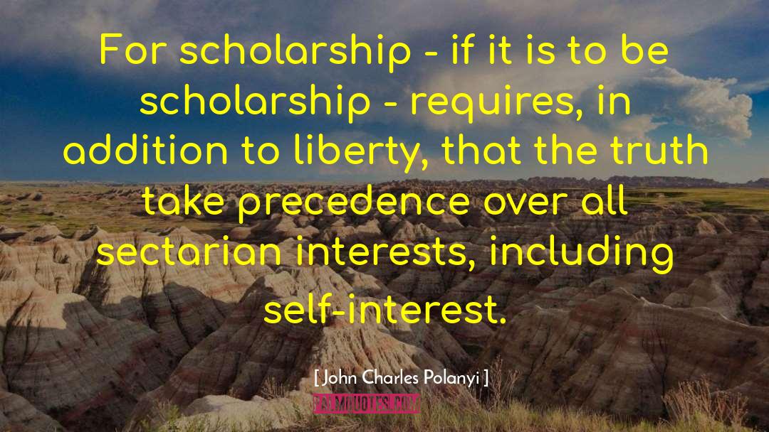 Precedence quotes by John Charles Polanyi