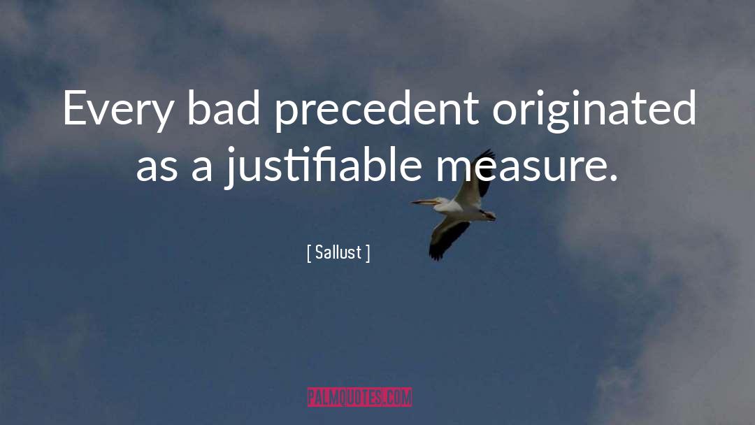 Precedent quotes by Sallust