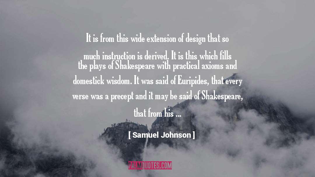 Precept quotes by Samuel Johnson
