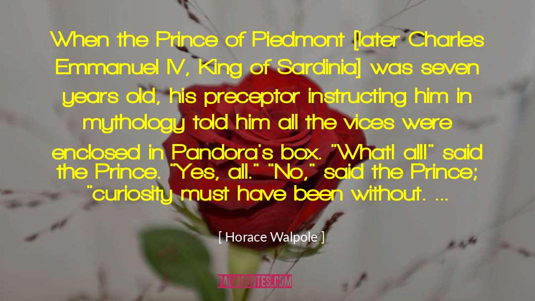 Preceptor quotes by Horace Walpole