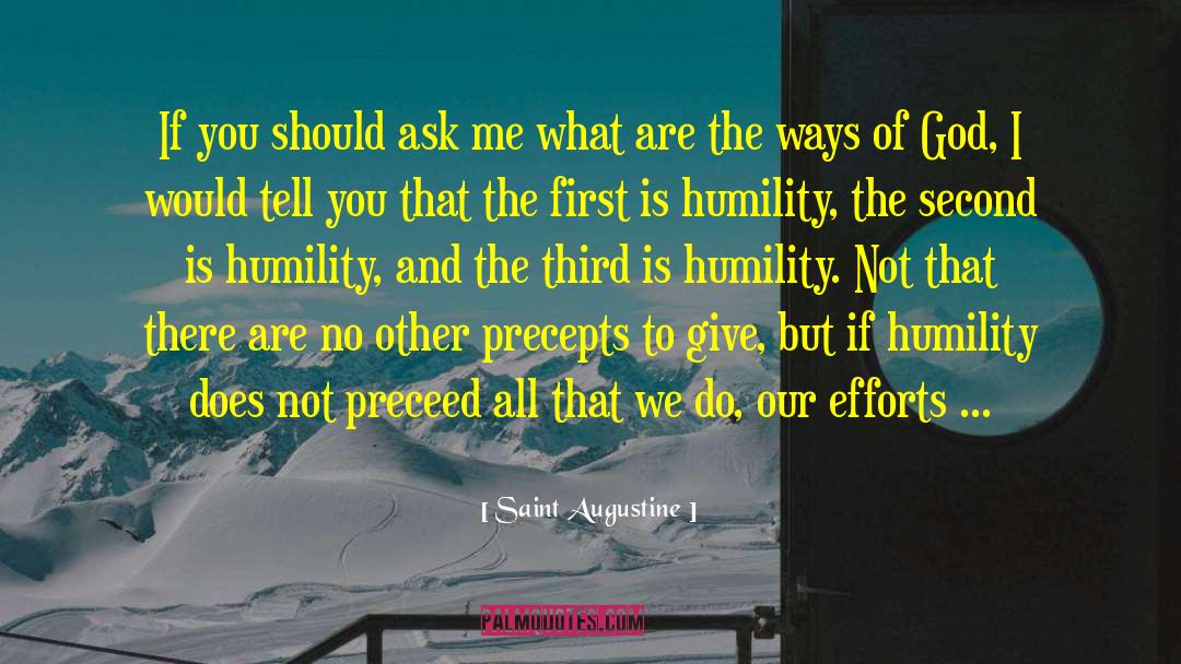 Precepts quotes by Saint Augustine