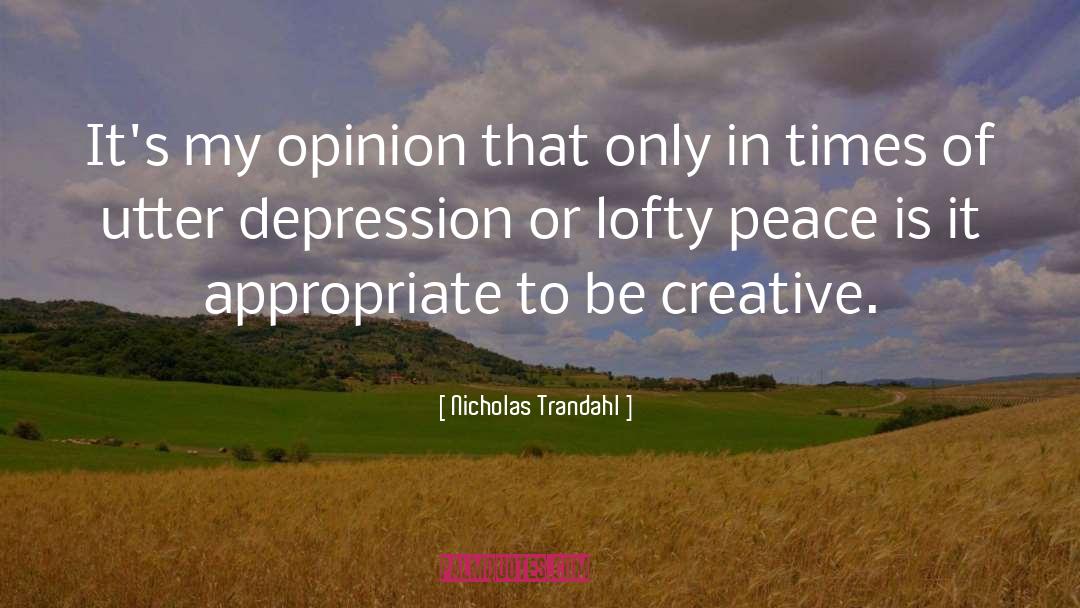 Prechter Depression quotes by Nicholas Trandahl