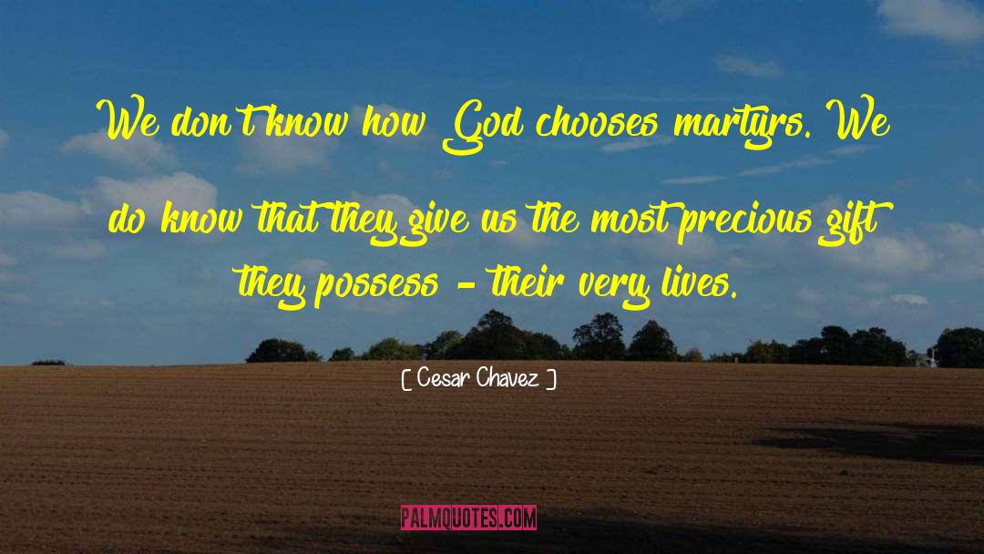 Precious Gift quotes by Cesar Chavez