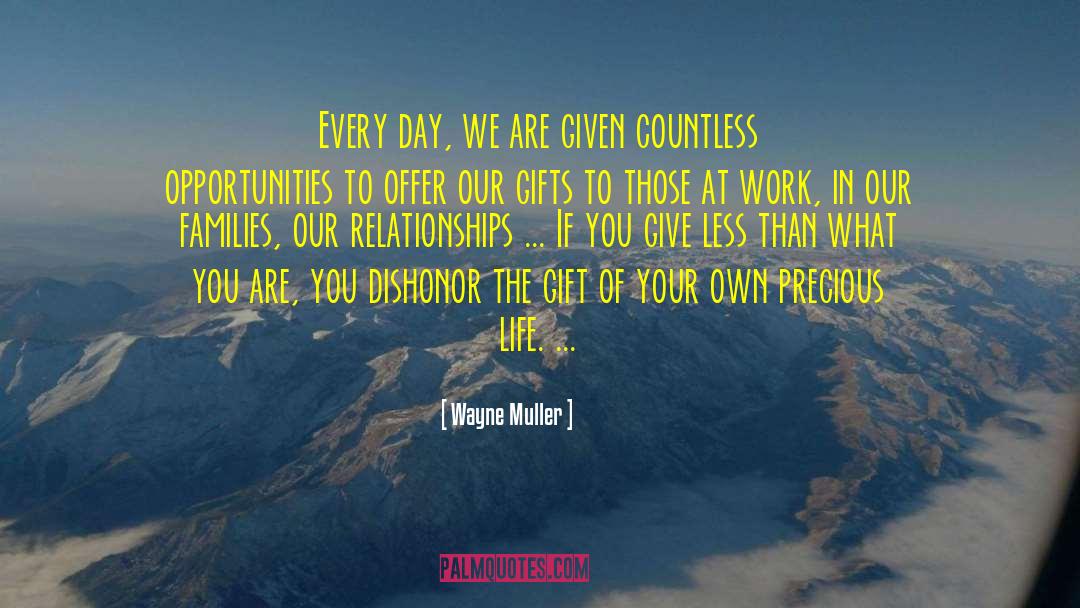 Precious Life quotes by Wayne Muller