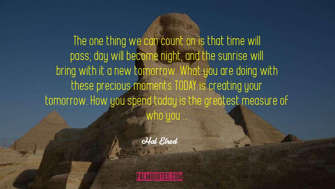 Precious Moments quotes by Hal Elrod