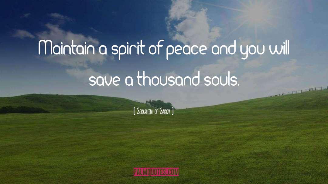 Precious Souls quotes by Seraphim Of Sarov