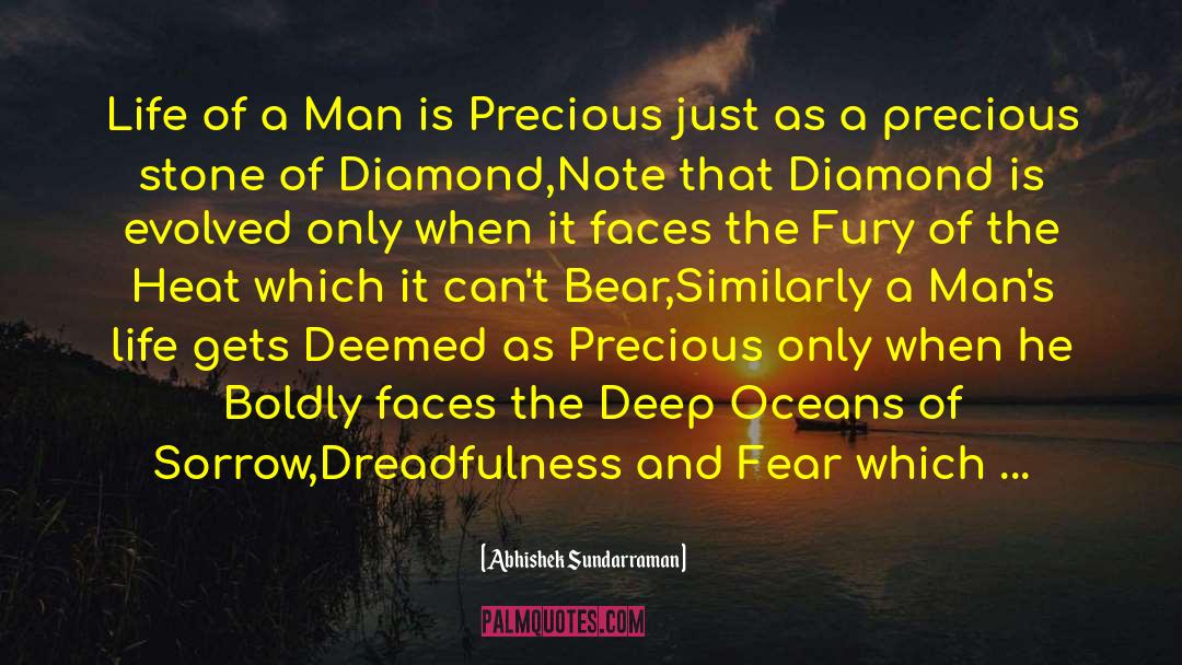 Precious Stone quotes by Abhishek Sundarraman