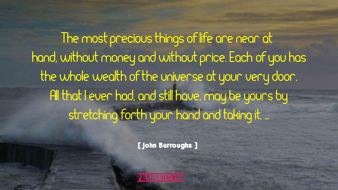 Precious Things quotes by John Burroughs