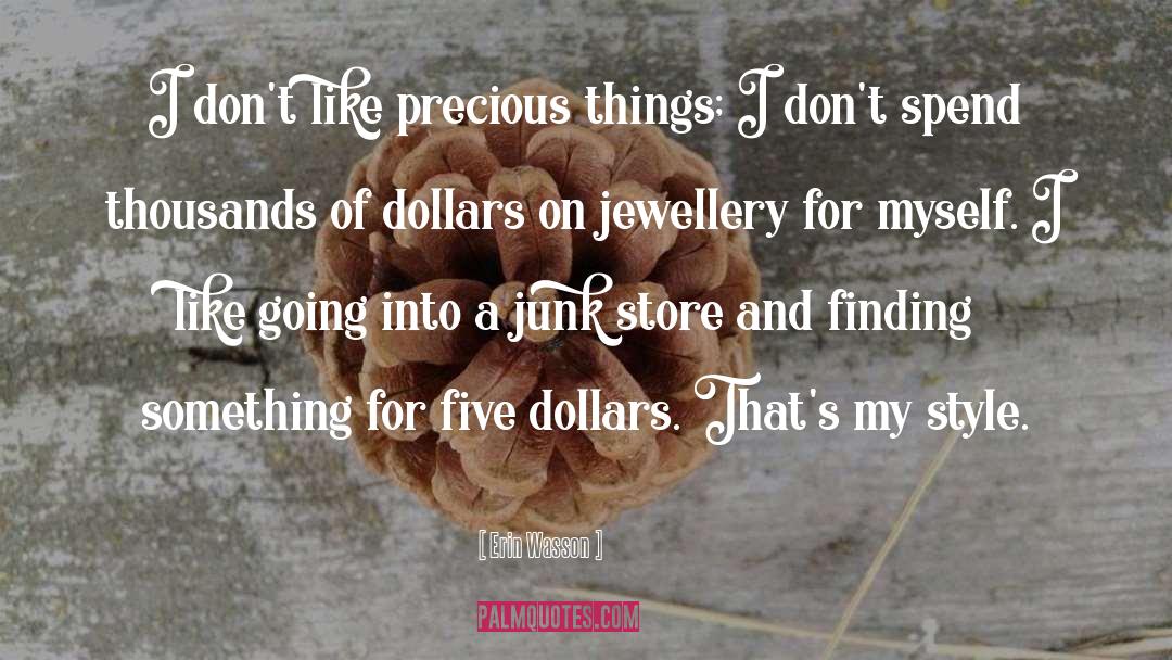 Precious Things quotes by Erin Wasson