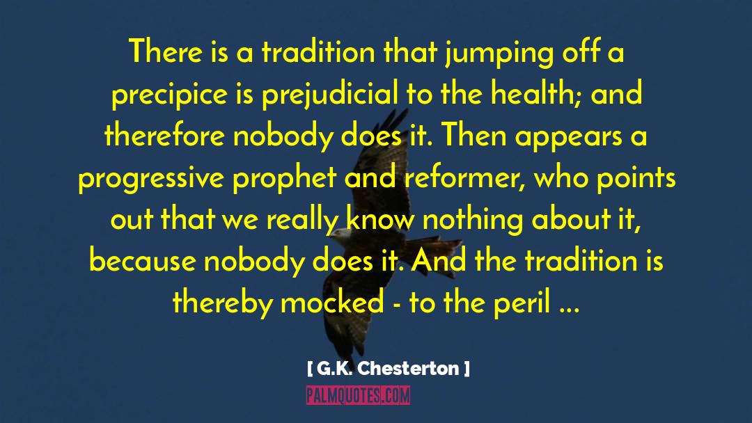 Precipice quotes by G.K. Chesterton