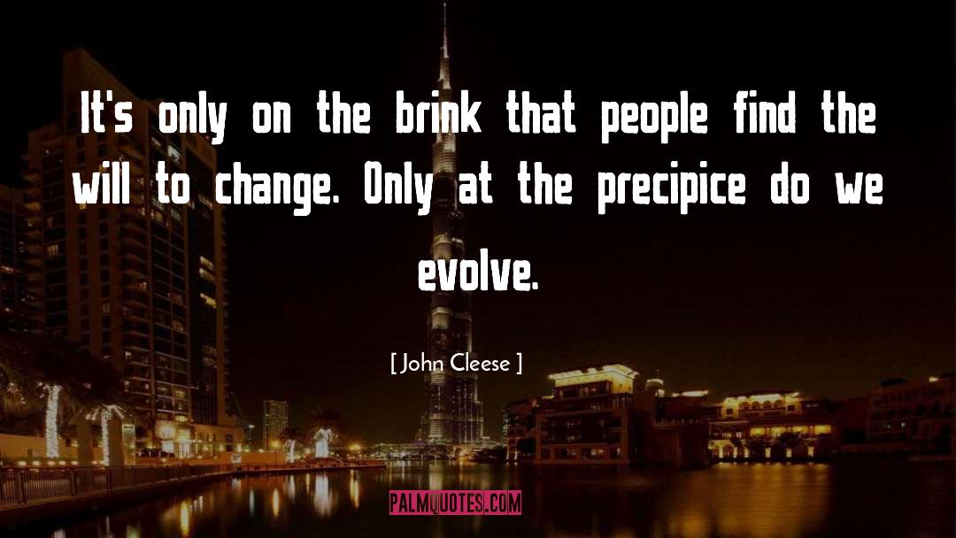Precipice quotes by John Cleese