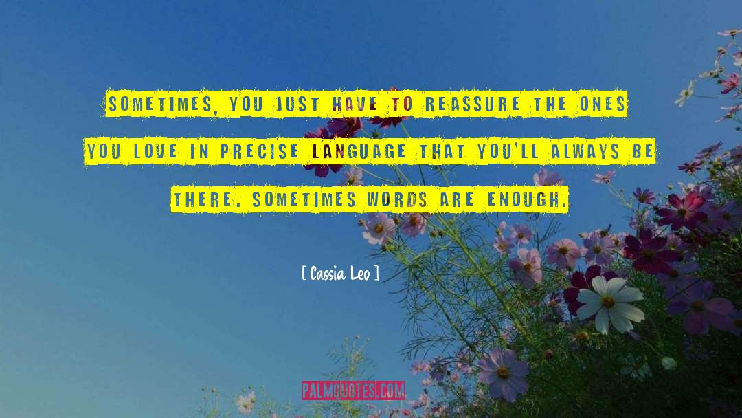 Precise Language quotes by Cassia Leo