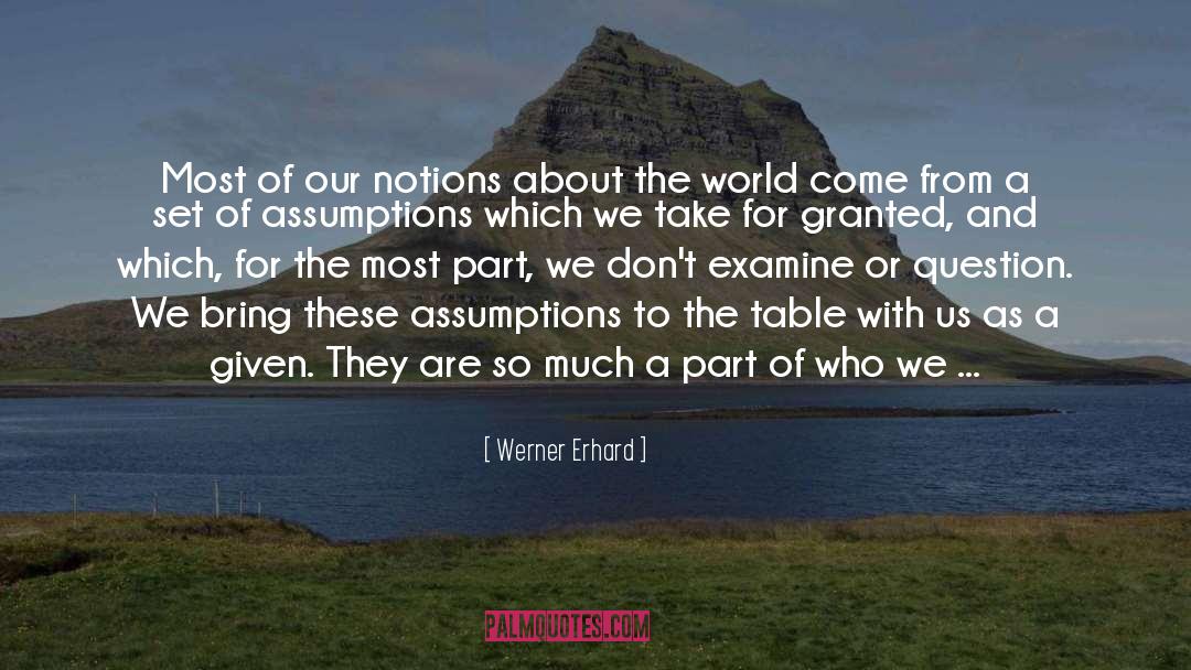 Preconceived Notions quotes by Werner Erhard