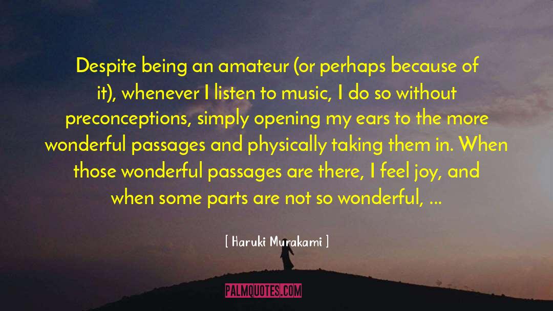 Preconceptions quotes by Haruki Murakami