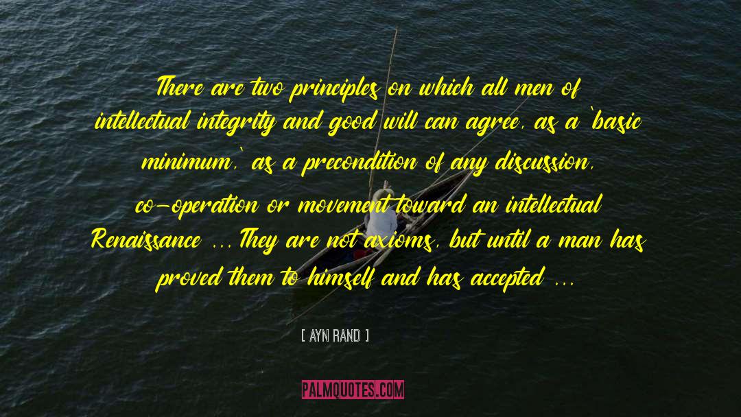 Precondition quotes by Ayn Rand