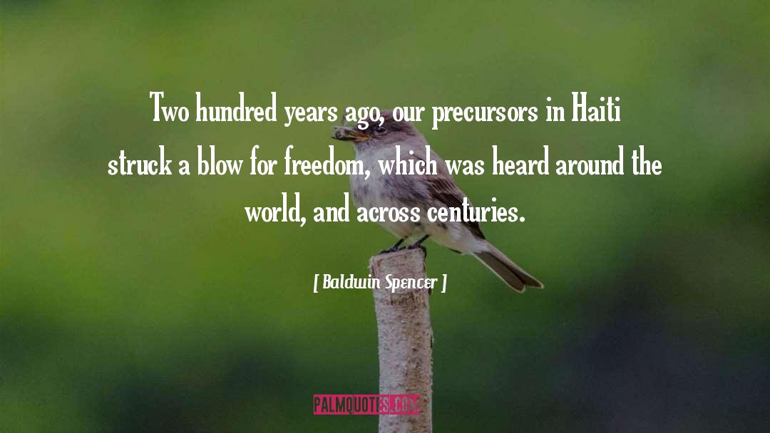 Precursor quotes by Baldwin Spencer