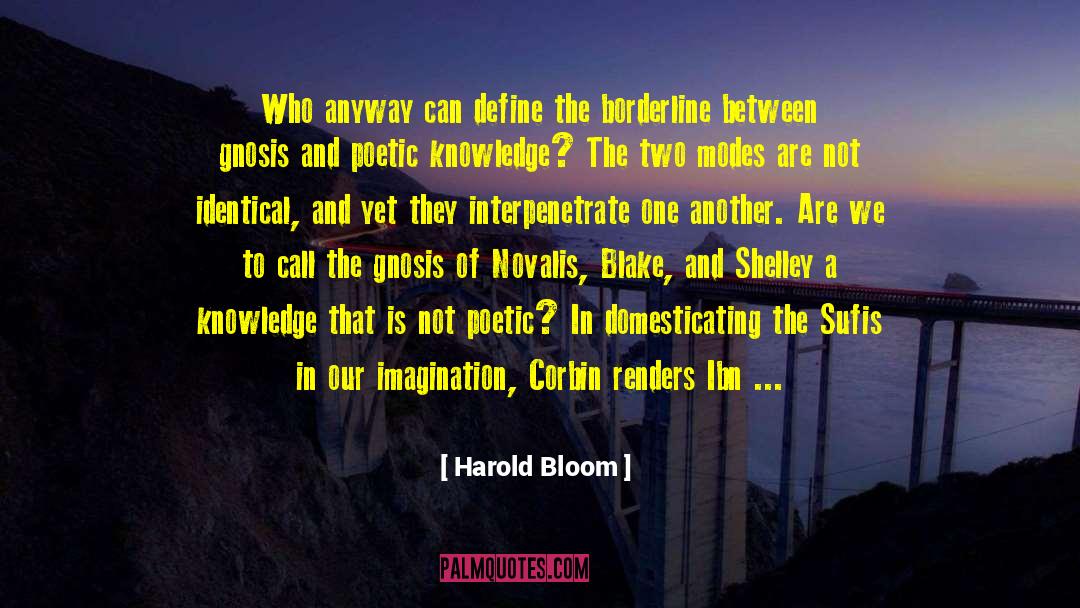 Precursor quotes by Harold Bloom