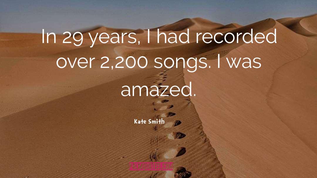 Predates Recorded quotes by Kate Smith