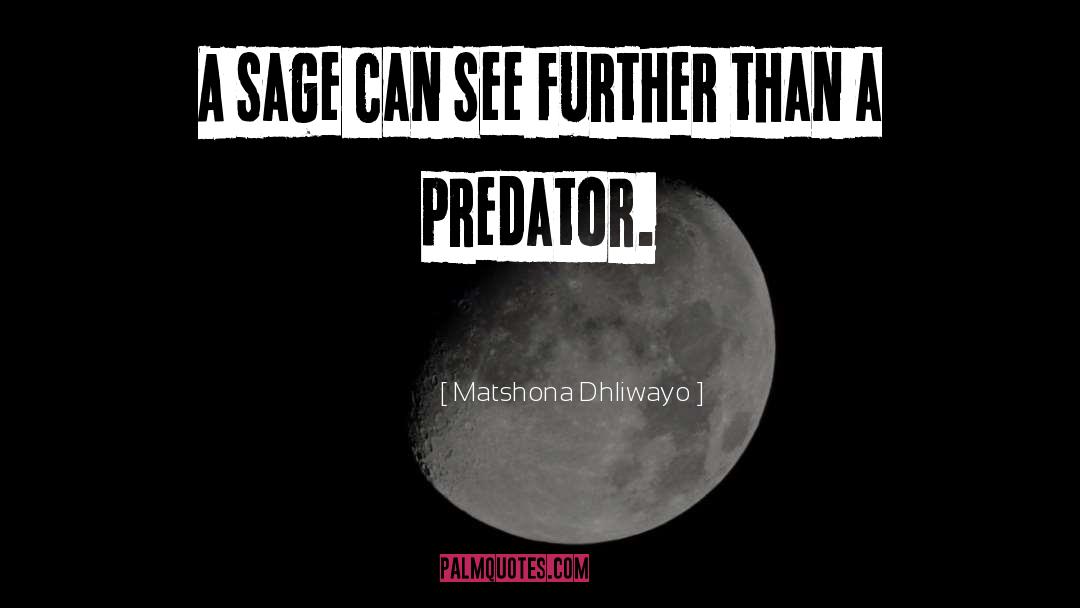 Predator quotes by Matshona Dhliwayo