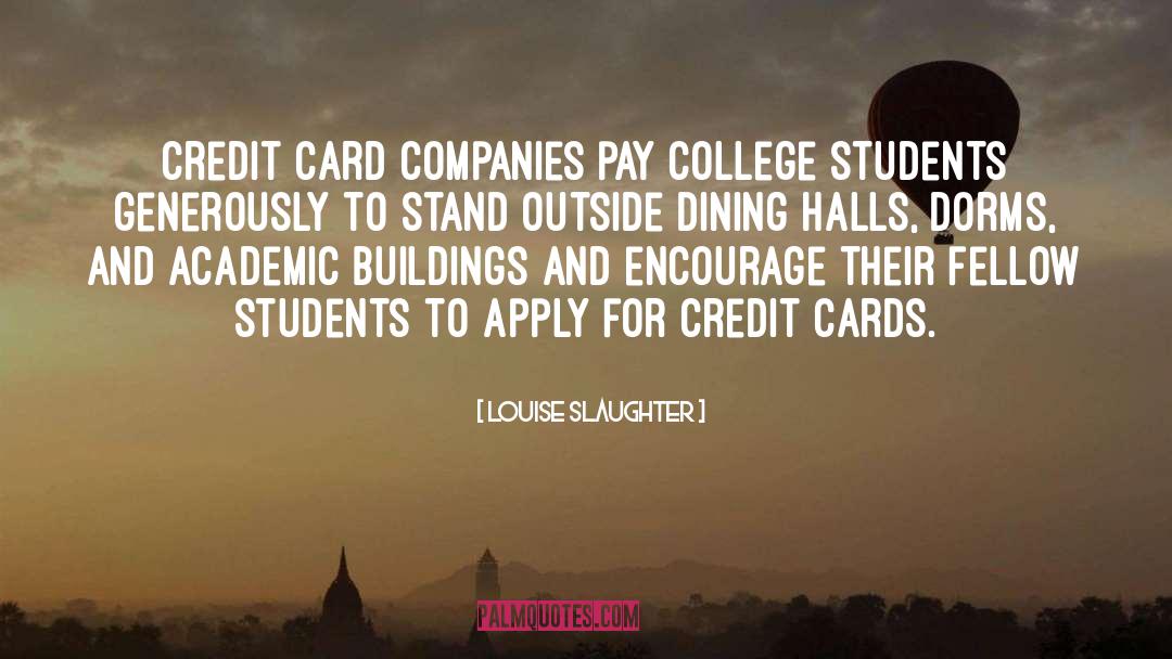 Predatory Credit Card Companies quotes by Louise Slaughter