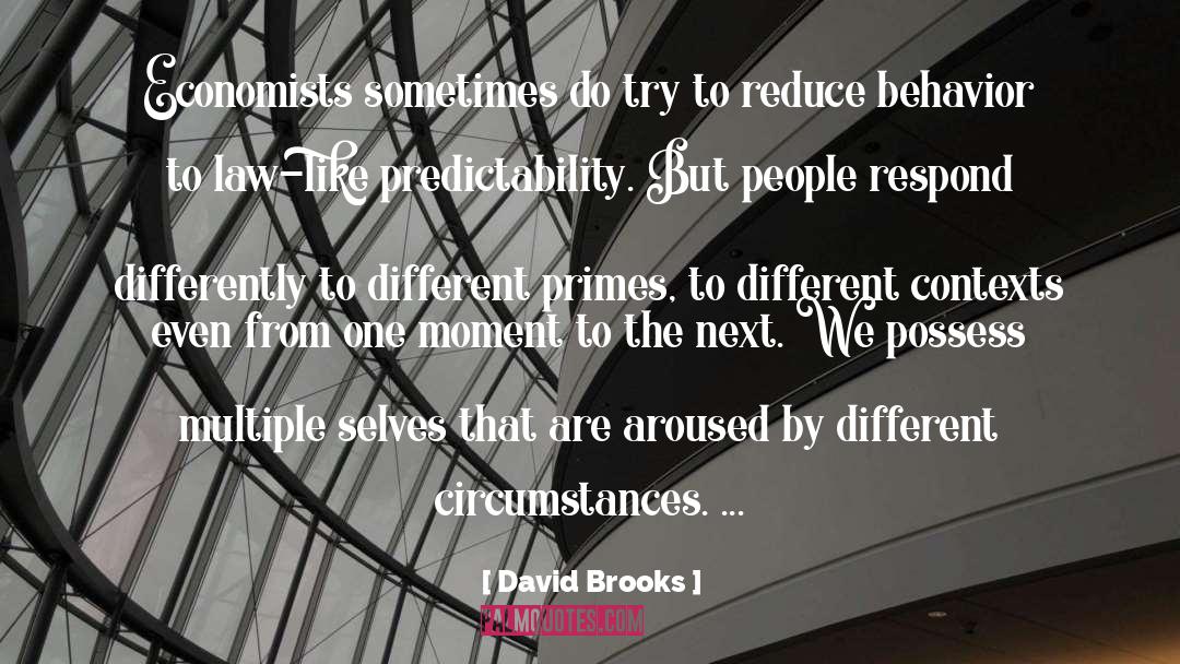 Predictability quotes by David Brooks