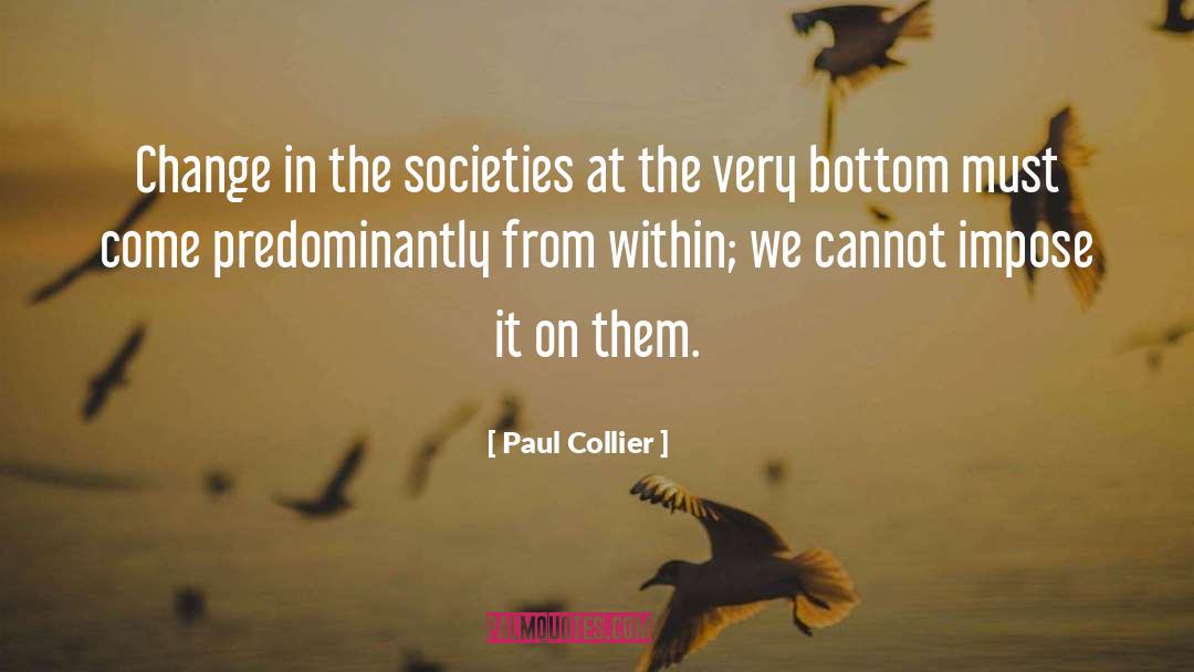 Predominantly quotes by Paul Collier