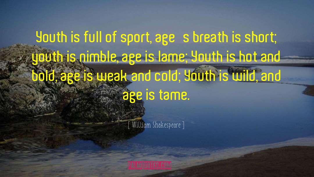 Preechaya Pongthananikorns Age quotes by William Shakespeare