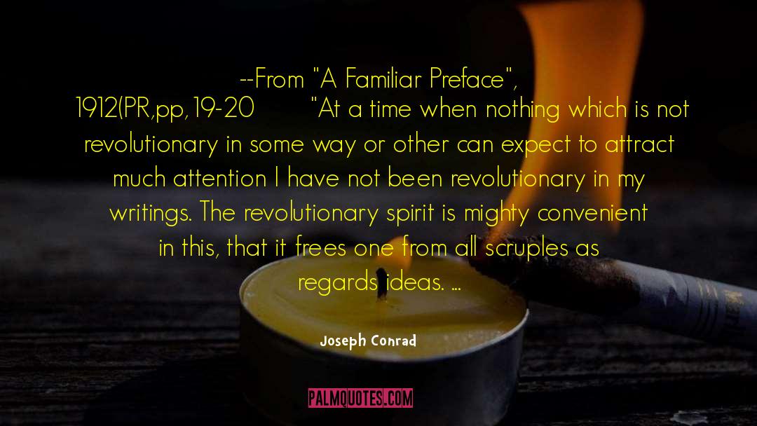 Preface quotes by Joseph Conrad