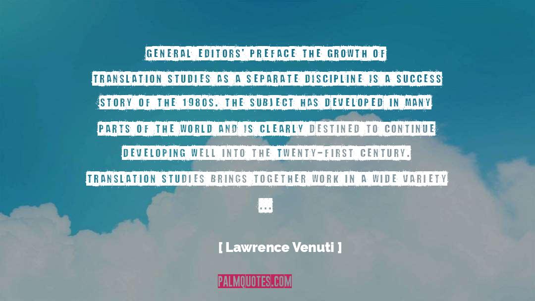 Preface quotes by Lawrence Venuti