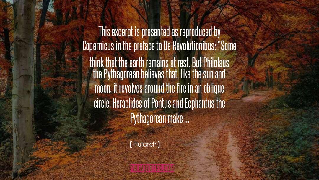 Preface quotes by Plutarch