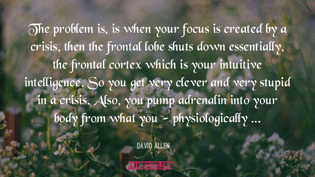 Prefrontal Cortex quotes by David Allen