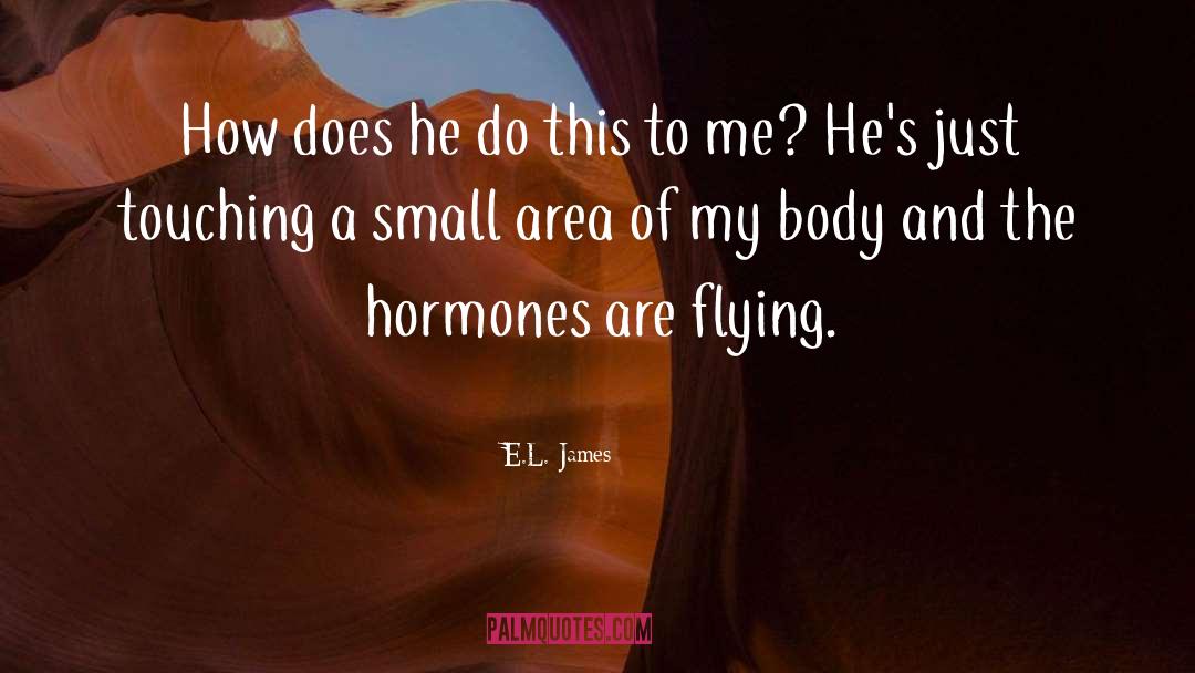 Pregnancy Hormones Humor quotes by E.L. James