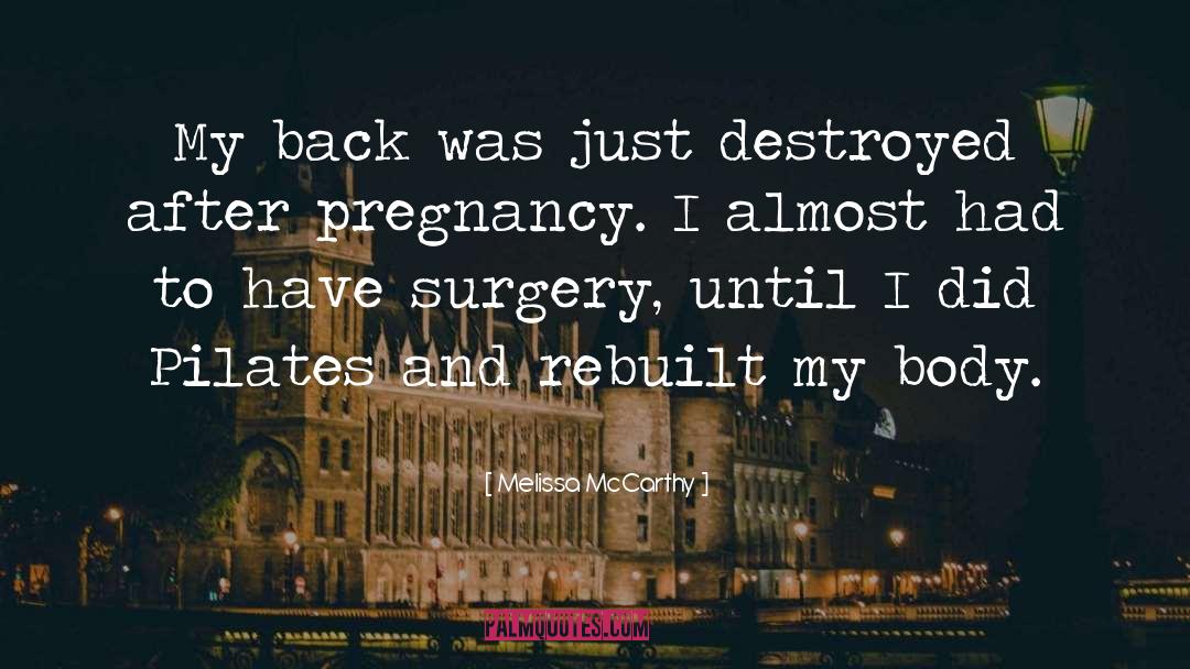 Pregnancy quotes by Melissa McCarthy
