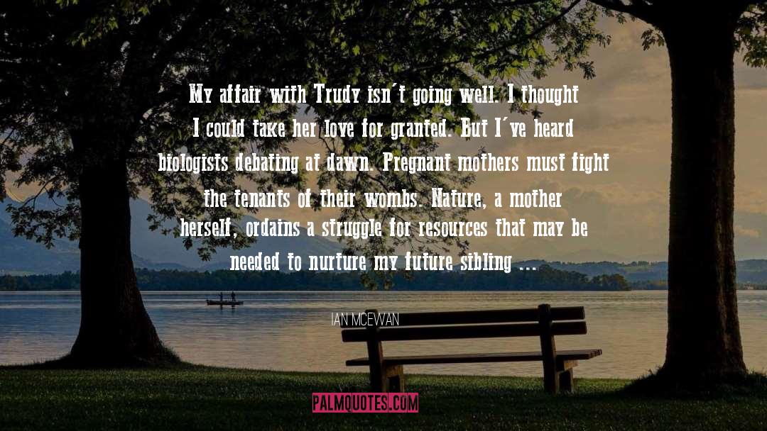 Pregnant quotes by Ian McEwan