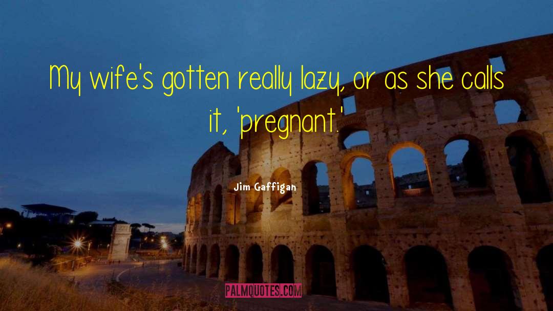 Pregnant Wife quotes by Jim Gaffigan