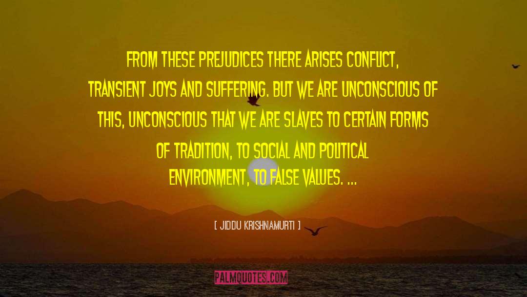 Prejudices quotes by Jiddu Krishnamurti