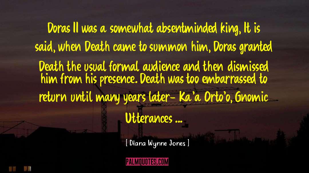 Premature Death quotes by Diana Wynne Jones