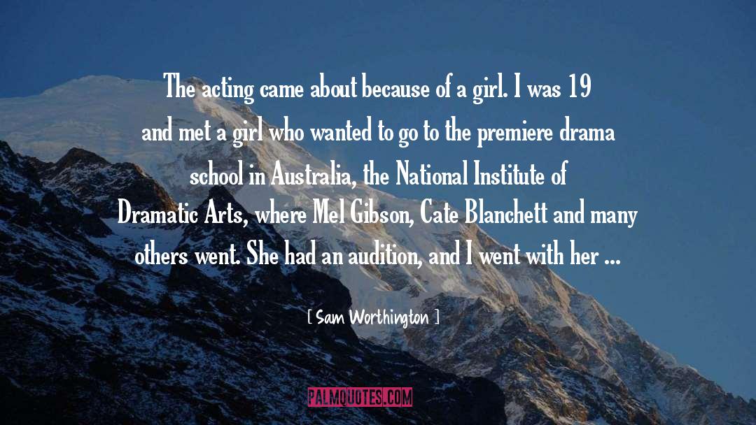Premiere quotes by Sam Worthington