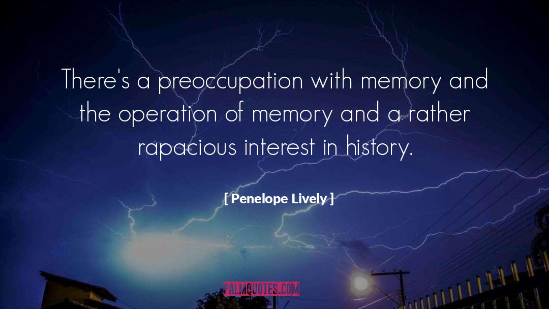 Preoccupation quotes by Penelope Lively