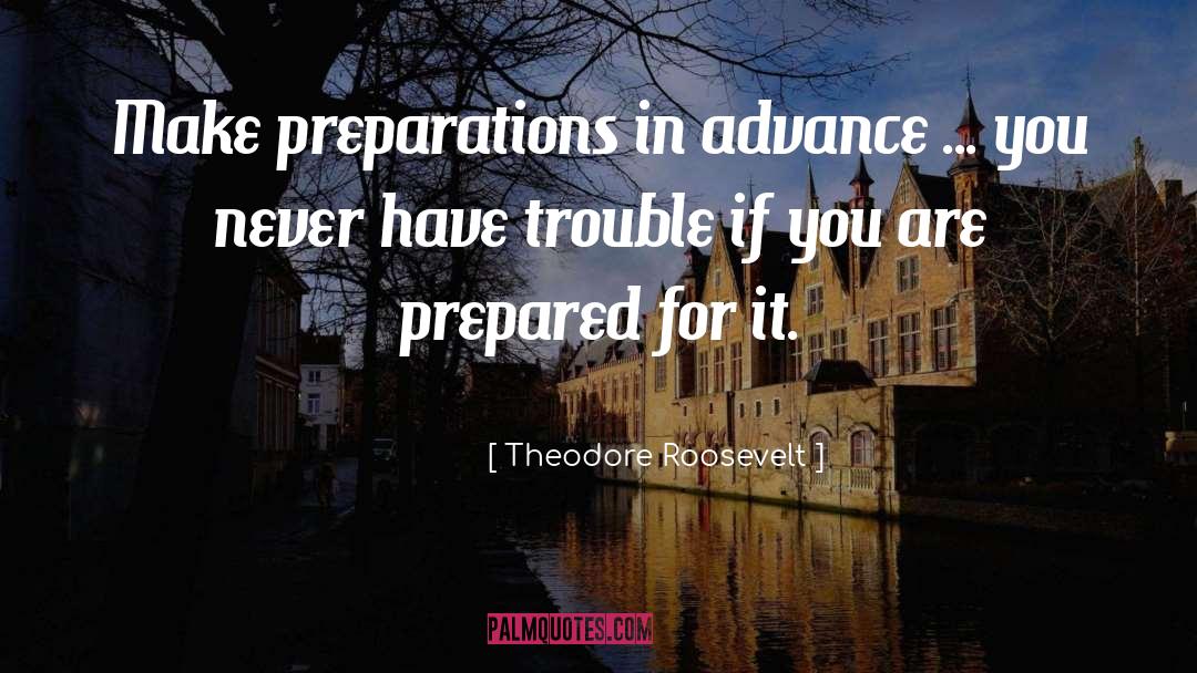 Preparation quotes by Theodore Roosevelt