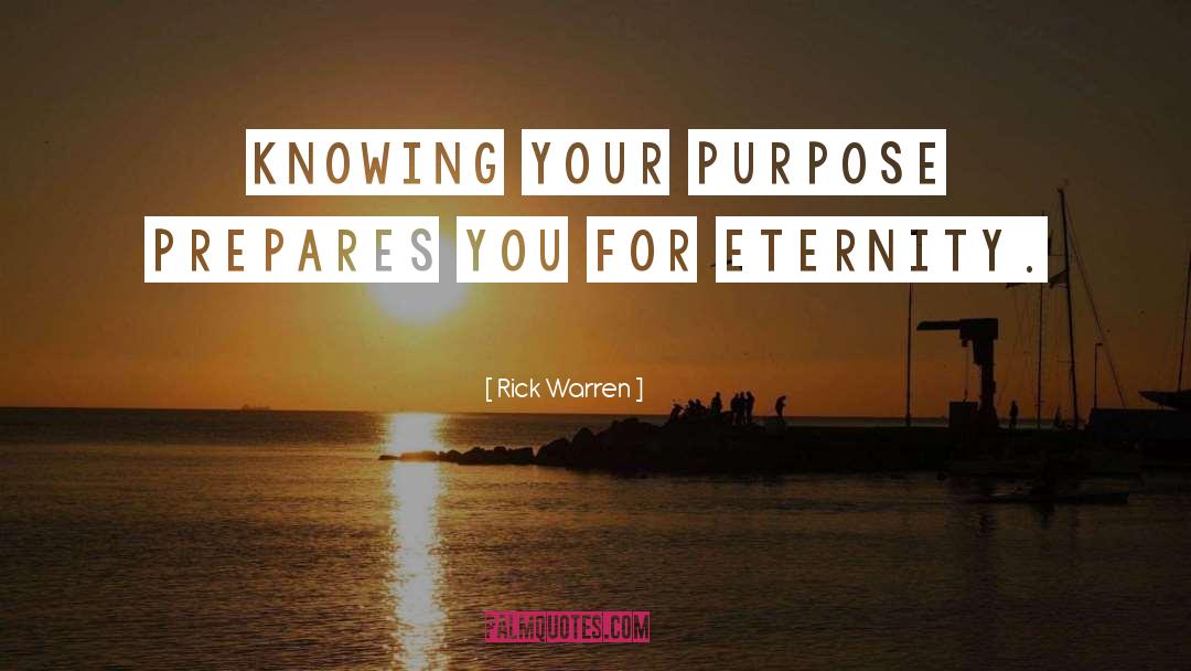 Prepares quotes by Rick Warren