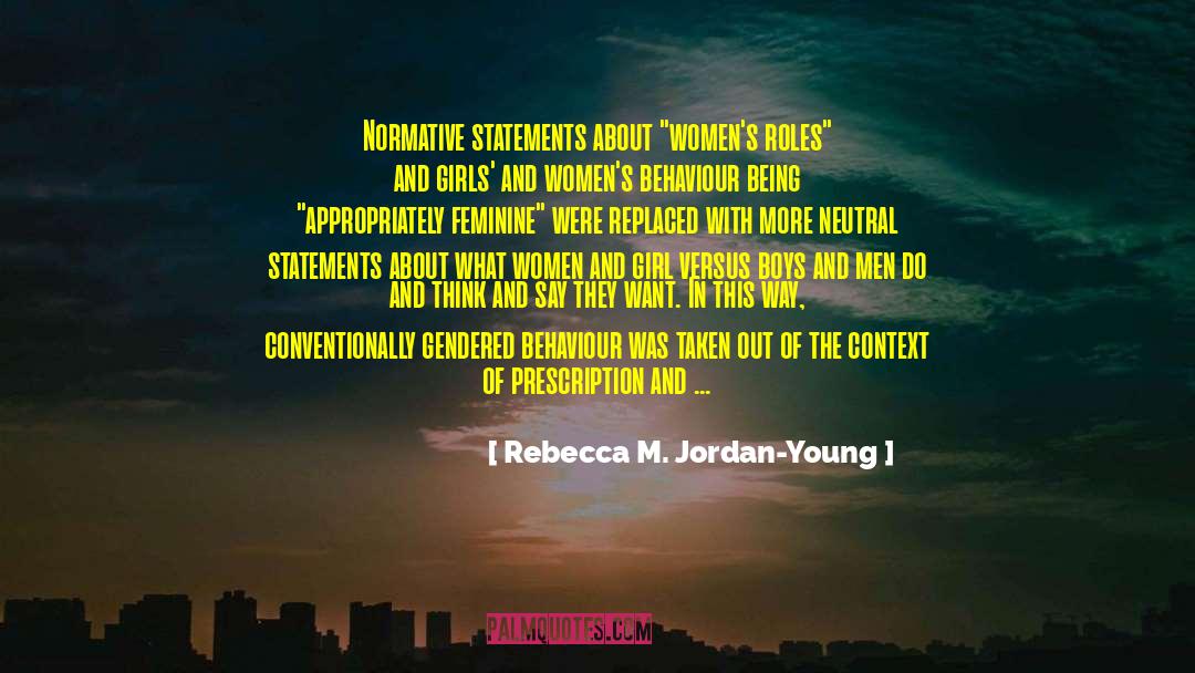 Prescriptive Versus Descriptive quotes by Rebecca M. Jordan-Young
