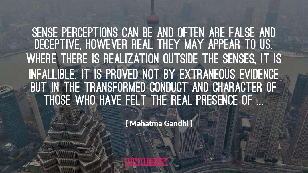 Presence Of God quotes by Mahatma Gandhi