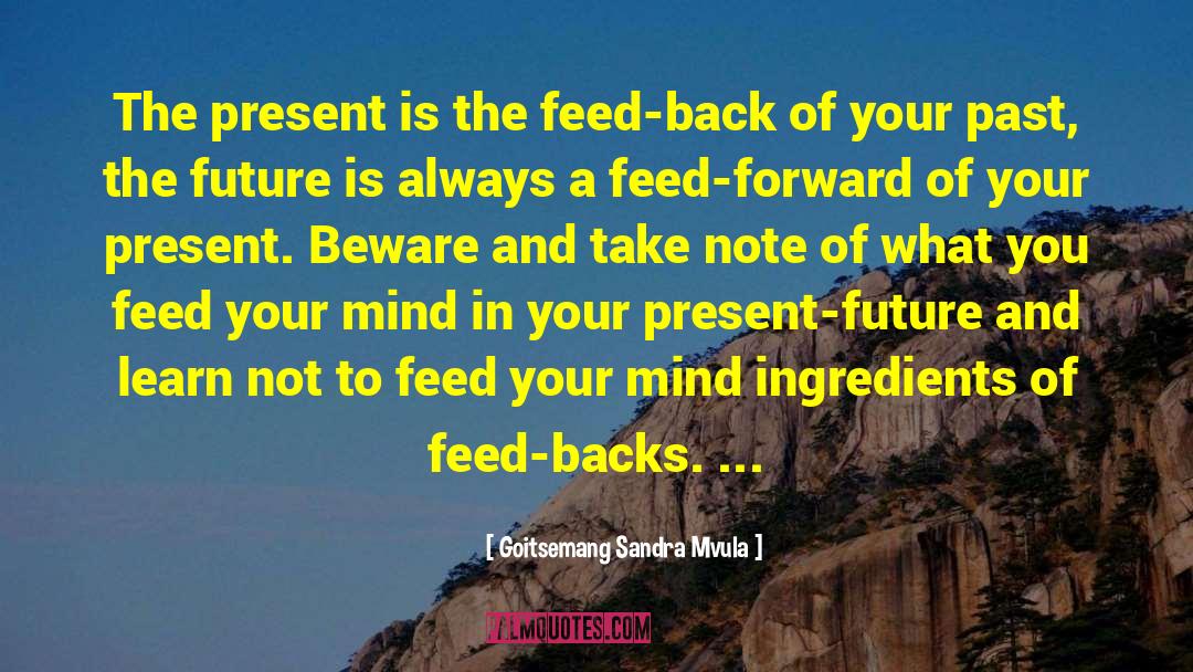 Present Future quotes by Goitsemang Sandra Mvula